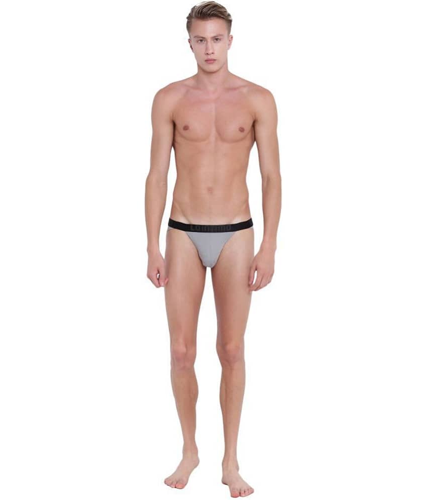 La Intimo Pack of 1 Cotton Briefs For Men's ( Light Grey )