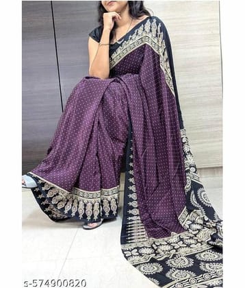 JIHANA FAB Georgette Printed Banarasi saree With Unstitched Blouse Piece ( Multicolor )