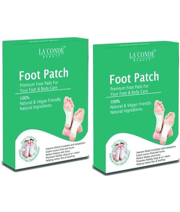 La'Conde Detox Foot 10 Patches, Pain Free Foot Pads Pack 2 Foot Patches