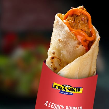 Peri Peri Chicken Seekh Frankie Roll (With Egg)