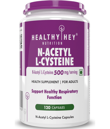 HEALTHYHEY NUTRITION N-Acetyl L-Cysteine  120 Veg. Capsules 500 mg