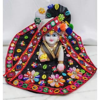 Handcrafted Laddu Gopal Ji Dress with Turban  Devotional Wear