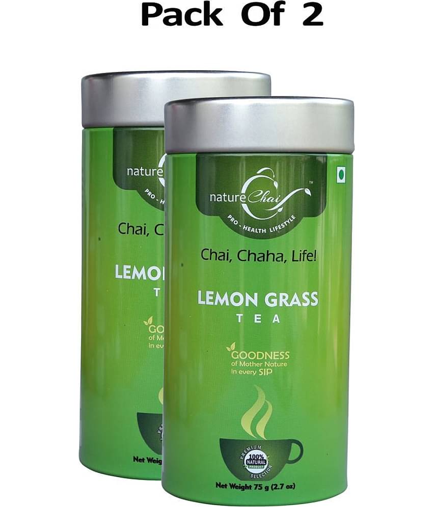 nature Chai Lemongrass Tea Loose Leaf 75 gm Pack of 2
