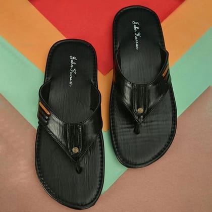 John Karsun Black Flip Flops - None