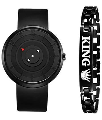 Trex Black Silicon Analog Mens Watch