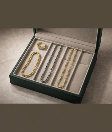 Fadiso Fashion Gold Plated Chains Combo ( Set of 4 )