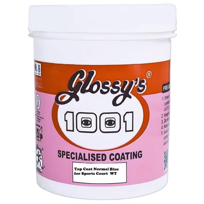 1001 Top Coat Normal Blue Sports Court Paint WT, Ideal for basketball, tennis, and multi-sport courts, ensuring a professional look and long-lasting protection -1 Kg 1001 Top Coat Normal Blue Sports Court Paint WT, Ideal for basketball, tennis, and multi-sport courts, ensuring a professional look and long-lasting protection -1 Kg