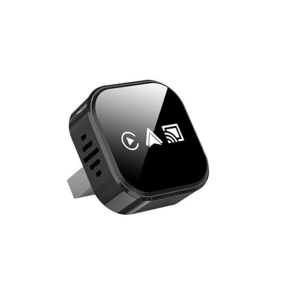 4-in-1 Wireless CarPlay Adapter USB/Type-C | Convert Wired to Wireless CarPlay, Android Auto & AirPlay | Dual WiFi 2.4G+5G | Bluetooth 5.0 | Mirror Screen | Plug & Play Car Adapter for All Cars