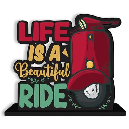 Idols and Figurine Life is A Beautiful Ride Quotes Table Decor for Office Desk Showpiece|Home Decoration|Living