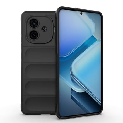 Valente Protective Back Case Compatible with iQOO Neo 10R – Slim Polycarbonate Cover with Textured Grip and Precise Fit-Black