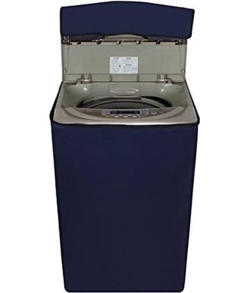 Single Polyester Blue Washing Machine Cover for Universal 6 kg Top Load
