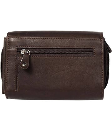 Ft - Leather Brown Women's Regular Wallet ( Pack of 1 )