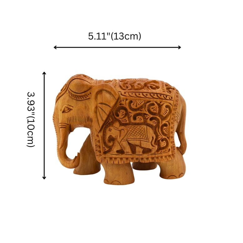 Wooden  handcrafted  Elephant Statue