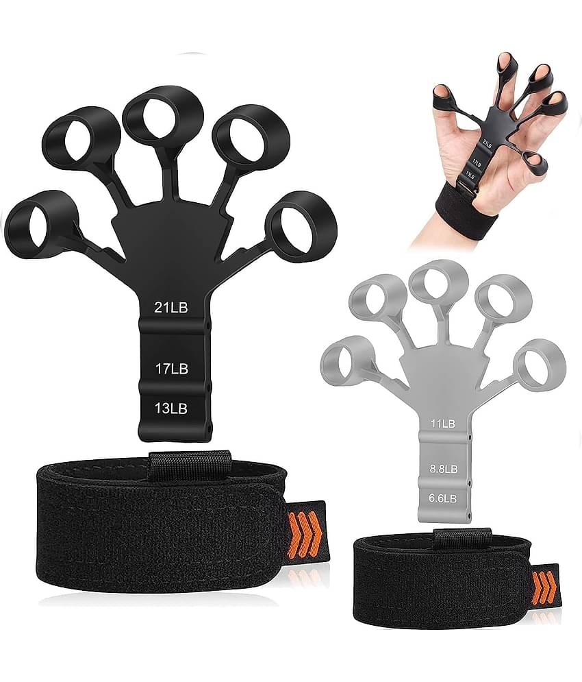 HORSE FIT New Finger Gripper Strengthener Hand Forearm Exerciser Finger Stretcher Trainer Hand Therapy Rock claiming Yoga Guitar