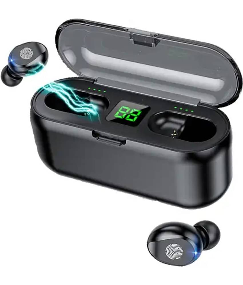 VERONIC F9 Bluetooth True Wireless (TWS) In Ear 30 Hours Playback Fast charging,Powerfull bass IPX4(Splash & Sweat Proof) Assorted