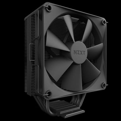 NZXT T120 CPU Air Cooler, Conductive Copper Pipes, Fluid Dynamic Bearings, AMD and Intel Compatibility,RC-TN120-B1 (Black)