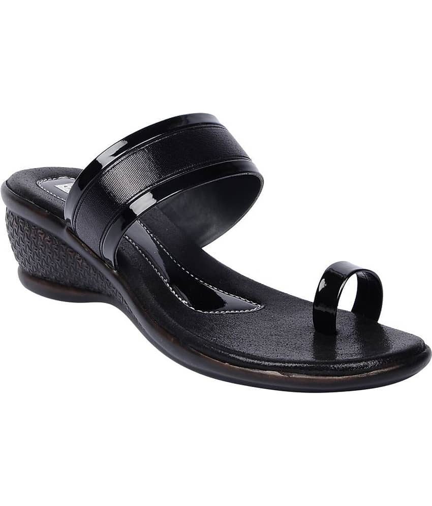 Feel It - Black Women's Wedges Heels