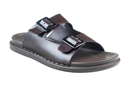Puntoblu Gents Brown Chappal PU-Tan / 6