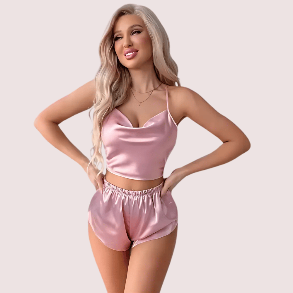 Luxury Silk Camisole & Shorts Set - Camisoles | Buy online on ZillyBuy