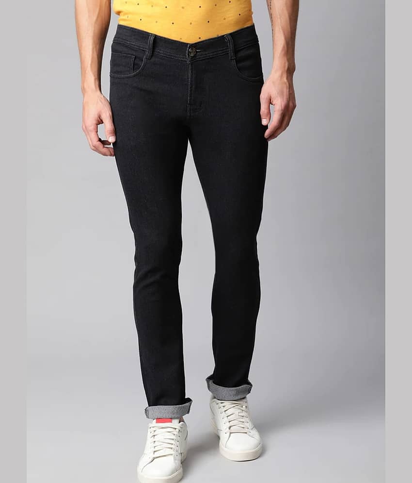 Sindon Regular Fit Solid Men's Jeans - Black ( Pack of 1 )