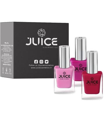 Juice - Multi Glossy Nail Polish ( Pack of 3 )