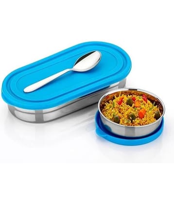 Analog Kitchenware Kids/College/Office Lunch Box Stainless Steel School Lunch Boxes 2 - Container ( Pack of 1 )