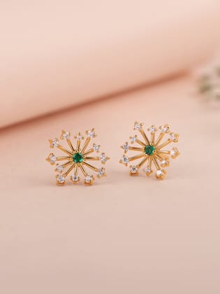 Green Emerald Sparkle Earrings