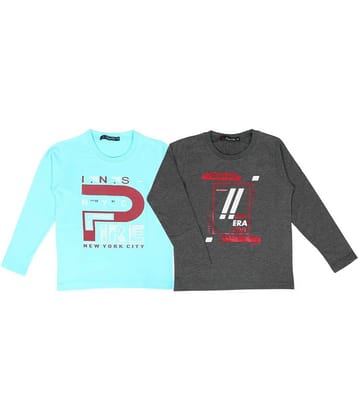 NEUVIN Pack of 1 Boys Cotton Blend T-Shirt ( Multi Color )