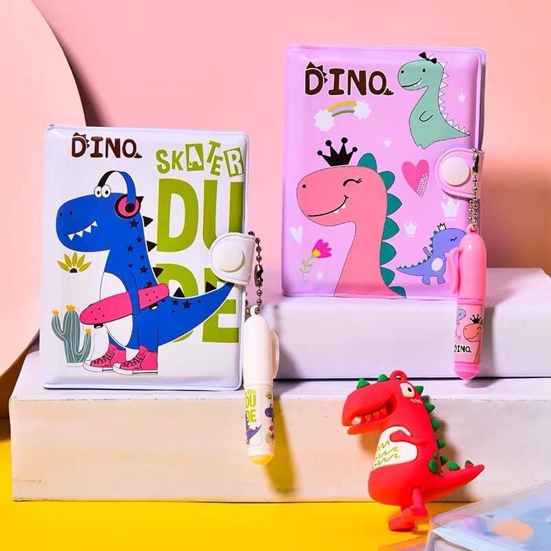 Cute Dinosaur/Panda Diary + Pen combo-Dinosaur