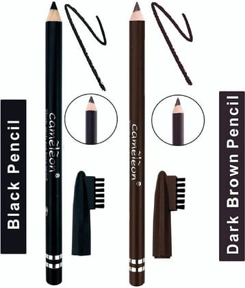 Cameleon Eyebrow Pencil Black and Brown E-01& E-02 Brow Pencil Nude 1 g