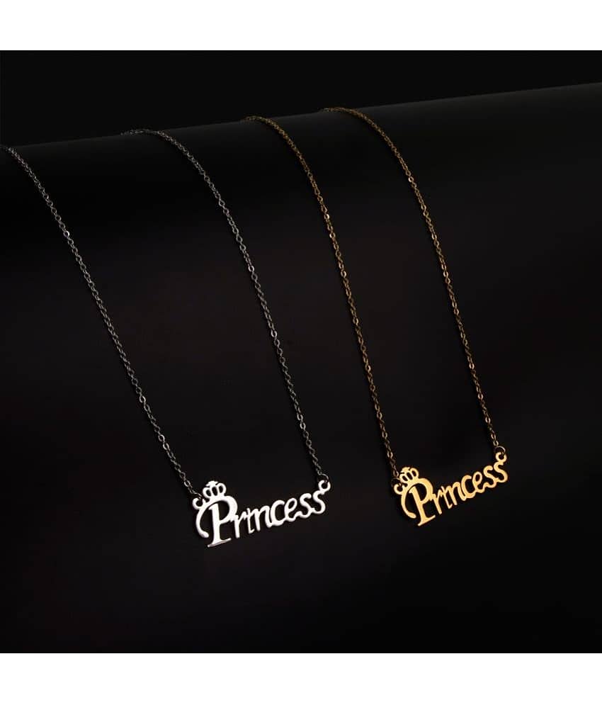 Thrillz Golden Pendant ( Pack of 2 )