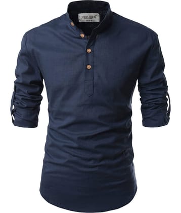 Vida Loca - Blue Cotton Slim Fit Men's Casual Shirt (Pack of 1 )