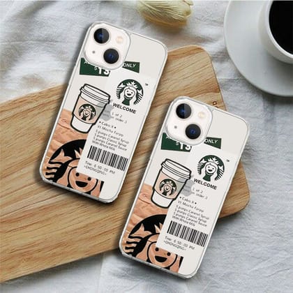 Coffee Love Transparent Custom Slim Soft Cases