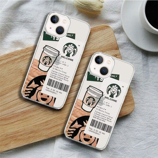 Coffee Love Transparent Custom Slim Soft Cases