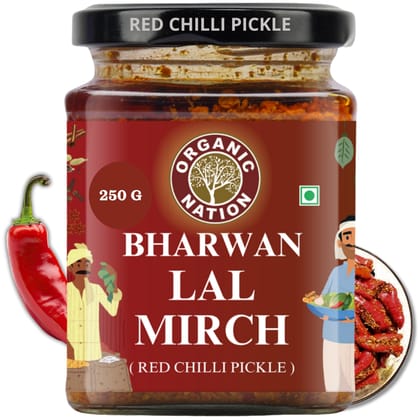 Foodsbay India Traditional Stuffed Red Chilli Pickle | 250 g Foodsbay India Traditional Stuffed Red Chilli Pickle | 250 g