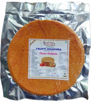 Trupti Udyog Chana Chatpata Khakhra (1kg, 6 Pieces) | Spicy Chickpea Flour Crisps | Protein Rich Roasted Snack | Zesty Flavor Trupti Udyog Chana Chatpata Khakhra (1kg, 6 Pieces) | Spicy Chickpea Flour Crisps | Protein Rich Roasted Snack | Zesty Flavor