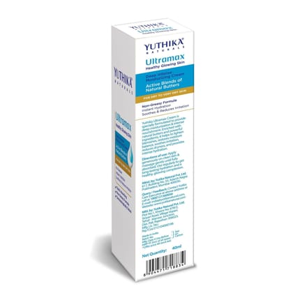 Yuthika Ultramax Deep Intense Moisturizing Cream for Dry to Very Dry Skin 40ml Pack of 3, Dermatologically Tested