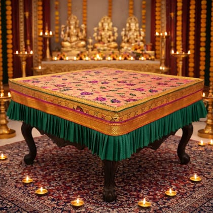 Shahi Chauranga Cover - Paithani Khun Size - 12 * 12 Shahi Chauranga Cover - Paithani Khun Size - 12 * 12