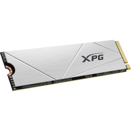 ADATA XPG GAMMIX S60 1TB M.2 2280 Internal Solid State Drive/SSD with NVMe PCIe Gen4 x4, speeds Upto Read/Write - 5000/3200 MB/s Compatible with PC and Laptop - AGAMMIXS60-1T-CS, White