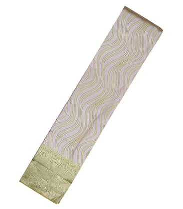 Grey Woven Art Tissue Saree With Serpentine Motifs-Grey