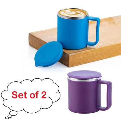 Coffee Mug with Lid Insulated Stainless Steel for Tea Milk Mug