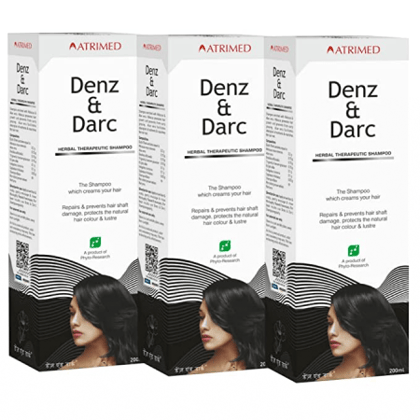 Atrimed Denz & Darc (Pack of 3) 600 ml - Herbal Therapeutic Shampoo Atrimed Denz & Darc (Pack of 3) 600 ml - Herbal Therapeutic Shampoo