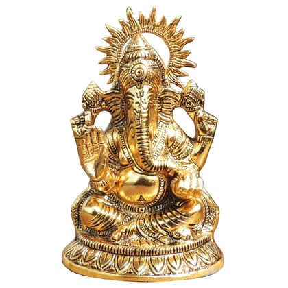 Aluminium Showpiece Ganesh Ji (ASMAS474 G) Aluminium Showpiece Ganesh Ji (ASMAS474 G)
