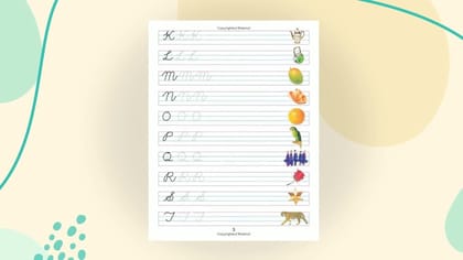 Joining Letters Cursive Writing Book 1 for Children Age 3 - 5 years - Handwriting Practice Book [Paperback] Dreamland Publications
