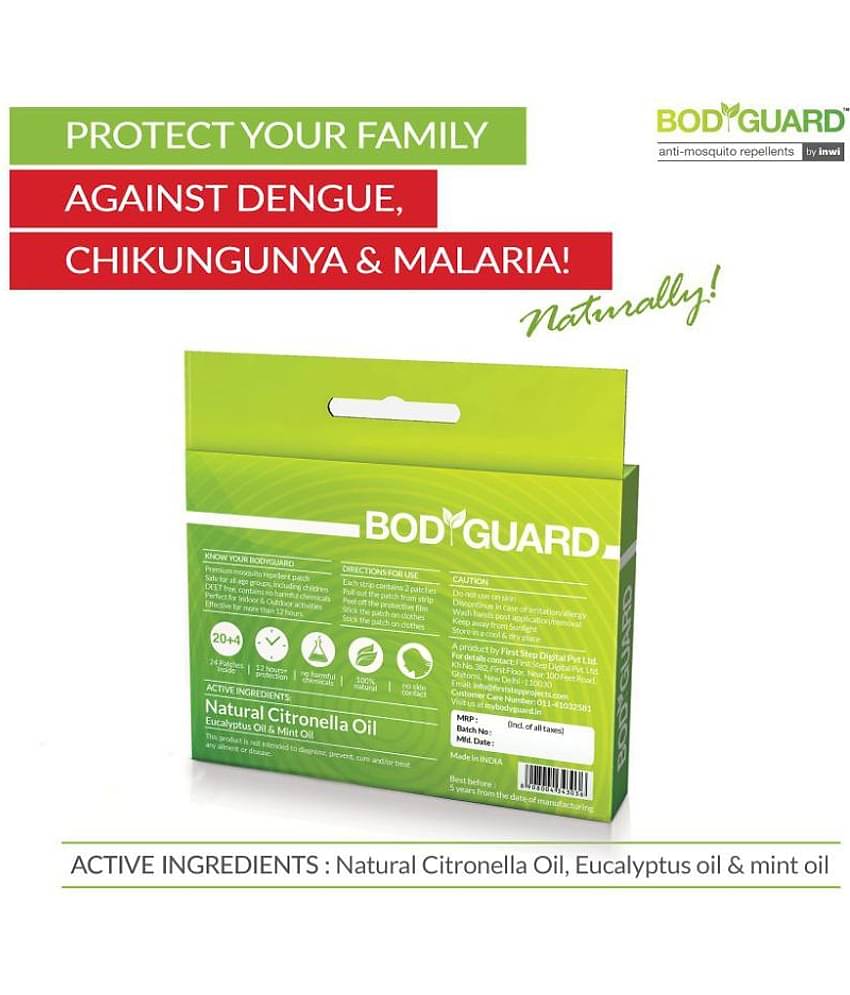 BodyGuard Anti Mosquito Patches - 60 + 12 Patches