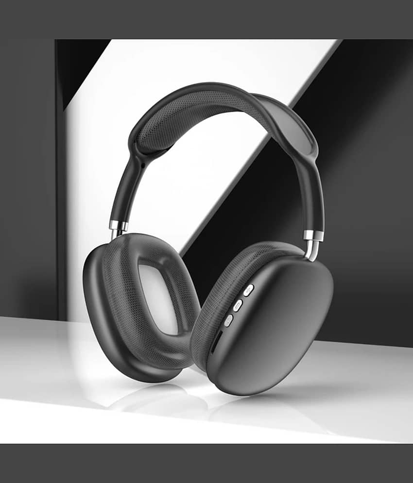 Neo P9 Bluetooth Bluetooth Headphone On Ear 2 Hours Playback Active Noise cancellation IPX4(Splash & Sweat Proof) Gray