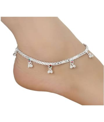 AanyaCentric - Silver Anklets ( Pack of 1 )