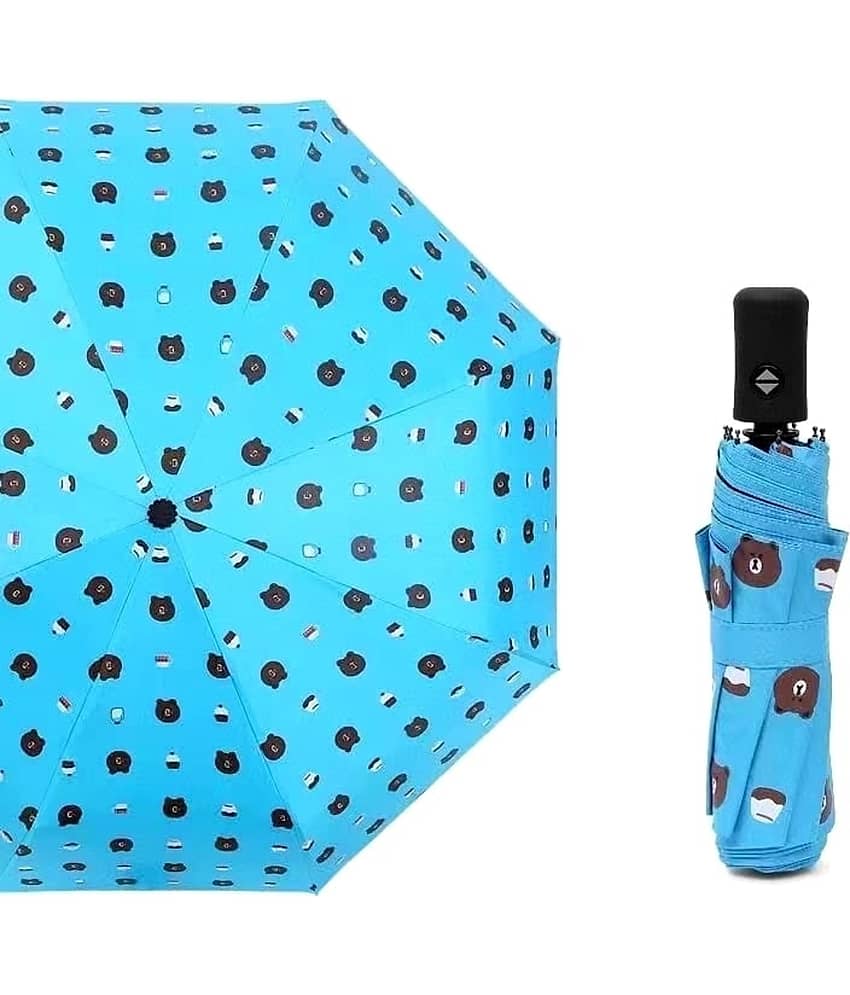 KEKEMI Blue 3 Fold Umbrella