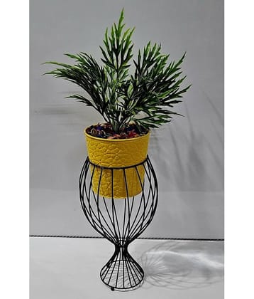 R.R.V. International - Multicolor Rose Artificial Flowers With Pot ( Pack of 1 )