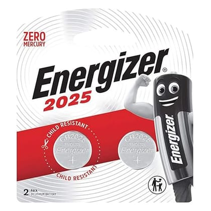 Energizer Lithium Coin 2025 3V Pack Of 2 Pieces - Packaging May Vary